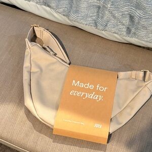 Everyday Crescent Crossbody Bag - Cream